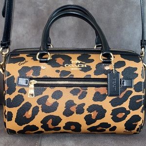 COACH Rowan Satchel - Leopard